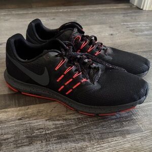Nike Black and Red Athletic Shoes